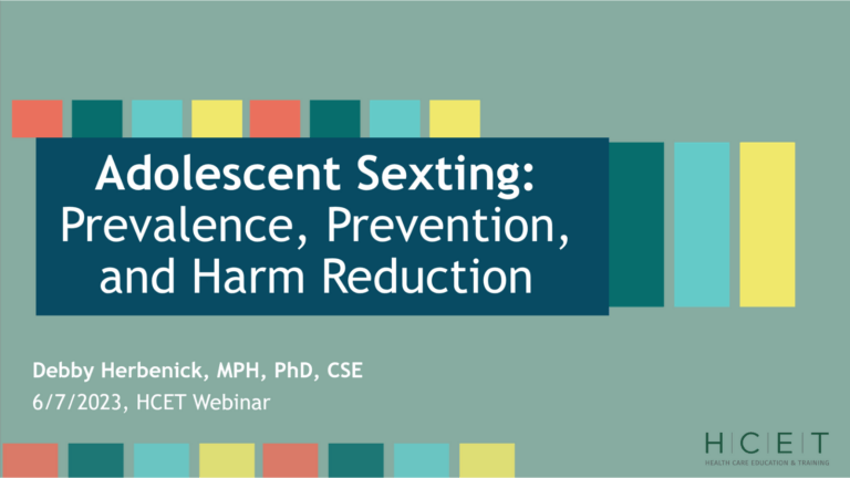 Adolescent Sexting: Prevalence, Prevention, and Harm Reduction